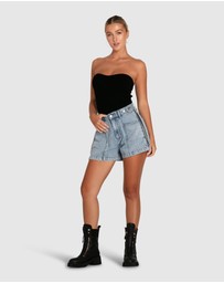 Belle & Bloom - Bring The Heat Denim Shorts