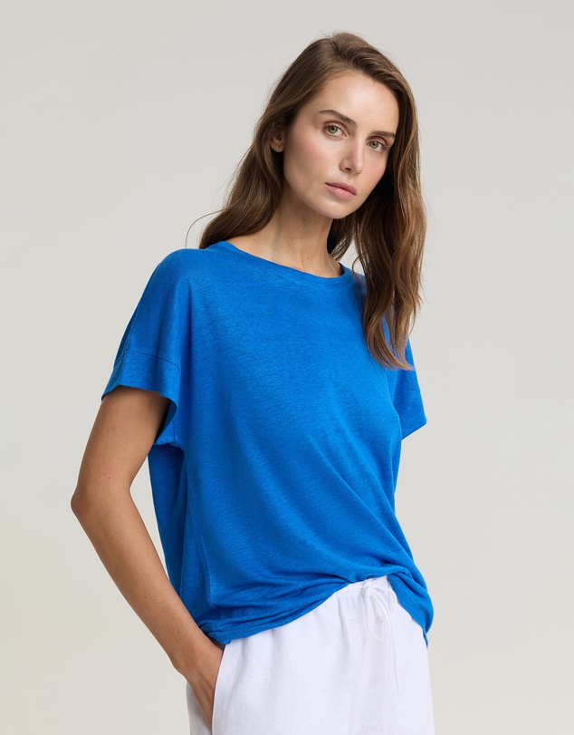 Sportscraft - Tonia Crew Neck Linen Tee