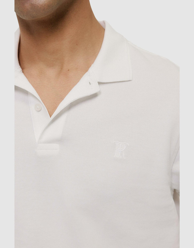 Trenery - Pique Monogram Short Sleeve Polo