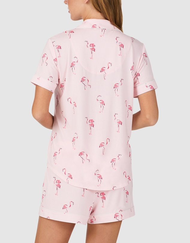 Kate Spade - Printed Modal Button Up Short Sleeve Short Pyjama Set