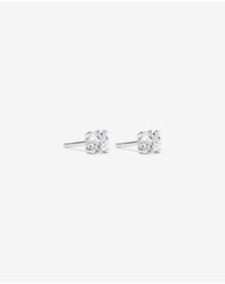 Michael Hill - 0.60 Carat TW Round Brilliant Laboratory-Grown Diamond Solitaire Stud Earrings in 10kt White Gold