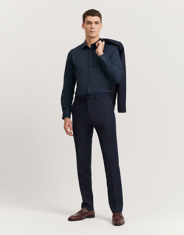 Country Road - Slim Fit Textured Travel Shirt