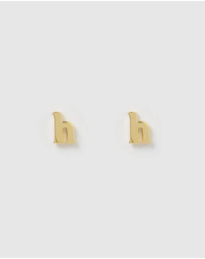 Izoa - Little Letter H Stud