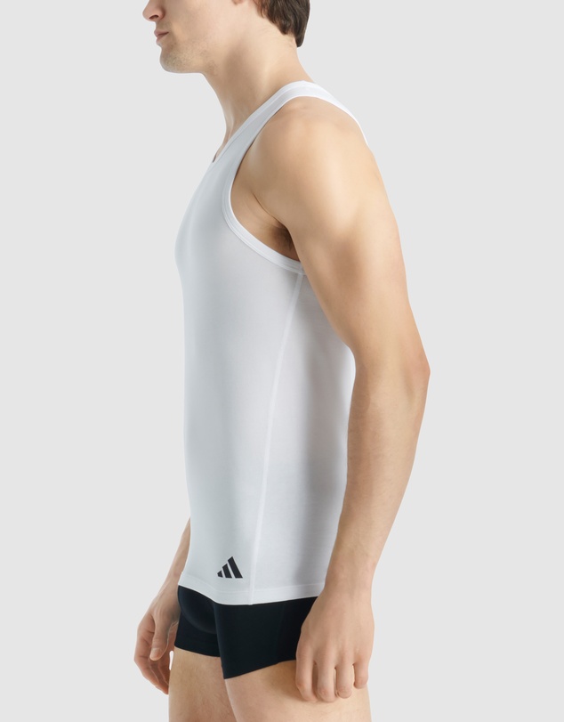 adidas Sportswear - 2 Pack Active Flex Cotton Ergonomic Tank Top