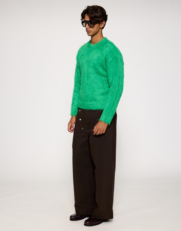 SUNNEI - Hairy Knit Round Neck Sweater