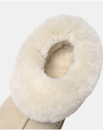 EVERAU - Australian Shepherd Ugg Homey Special Cow Suede Upper House Shoes