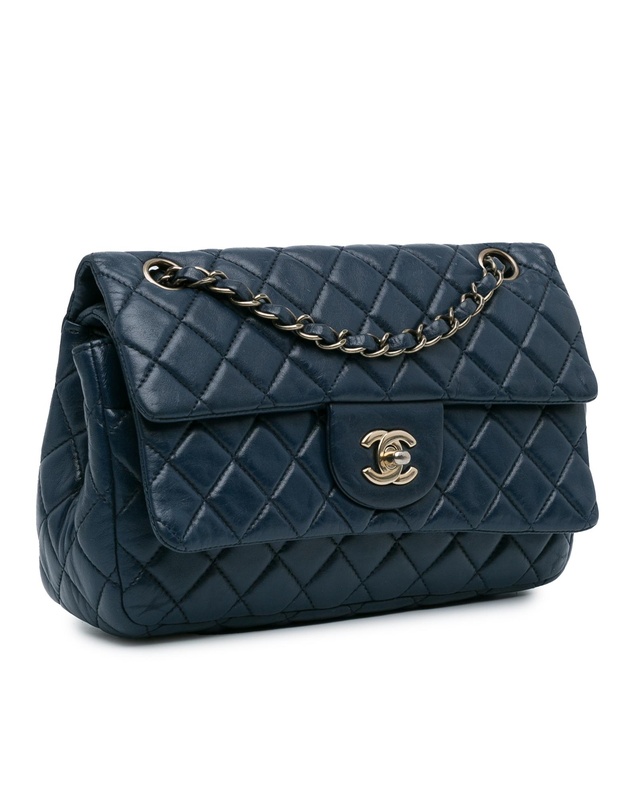 Pre-Loved by Azura Reborn - Pre-Loved CC Quilted Lambskin Double Flap
