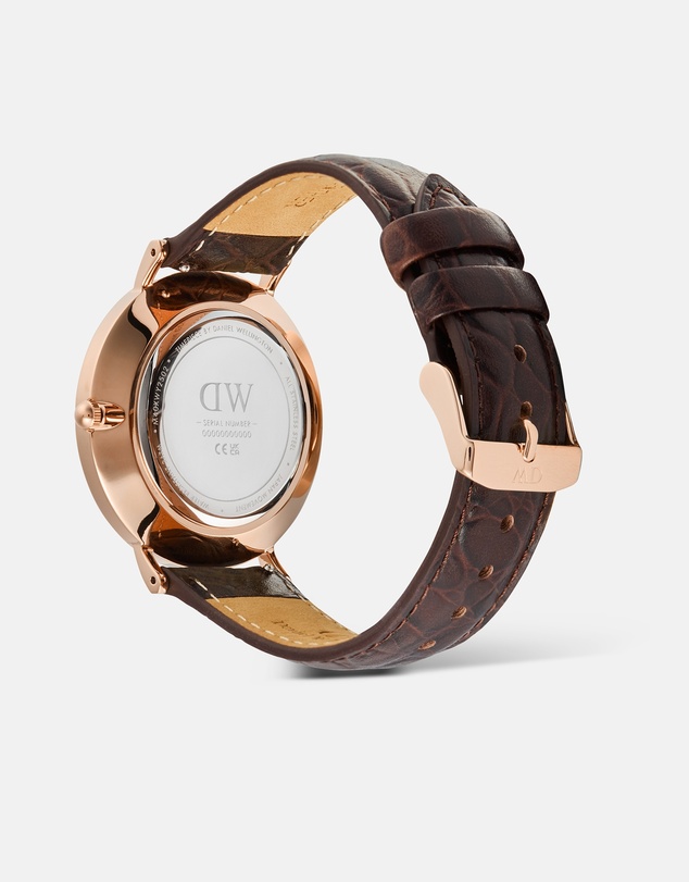 Daniel Wellington - Classic 40mm Roman Numerals Date Croc Belly
