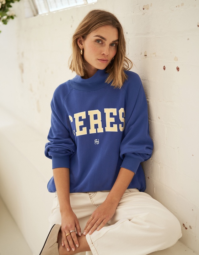 Ceres Life - Hildie High Neck Slouchy Crew