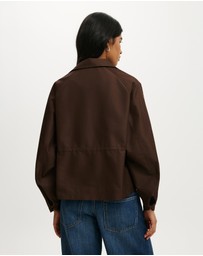 Cotton On - Leo Cinched Spray Jacket