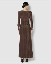 Montique - Zoe Metallic Knit Gown
