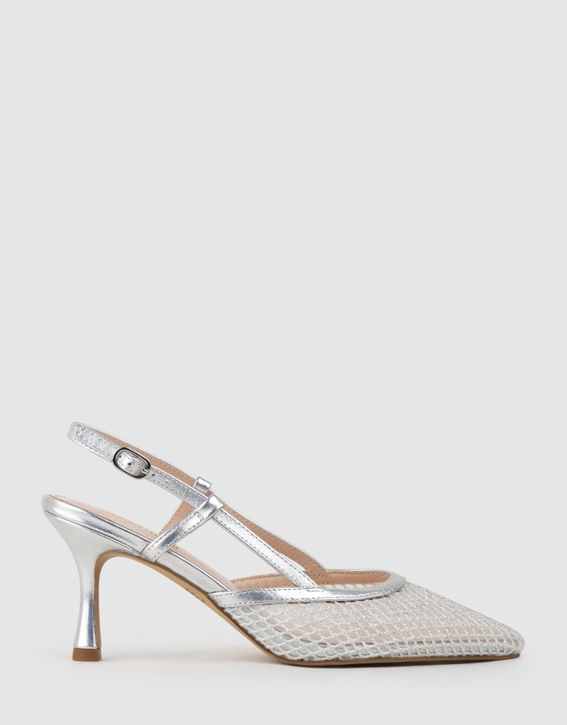 Edward Meller - DELILAH75 Mesh Slingback Pump