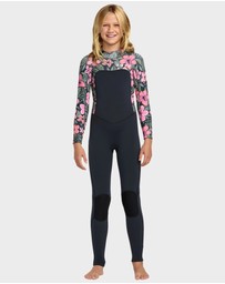 Roxy - Girls 8 to 16 4/3mm Swell Natural Back Zip Wetsuit