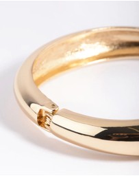 Lovisa - Gold Rounded Hinge Cuff Bracelet