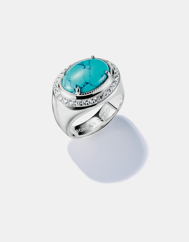 THOMAS SABO - THOMAS SABO Oval Turquoise Ring