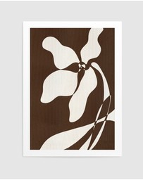 Olive et Oriel - Muted Petals No 5 by Shatha Al Dafai Art Print