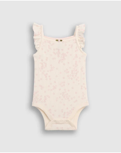 GAP - Print Pointelle Sleeveless Bodysuit - Babies
