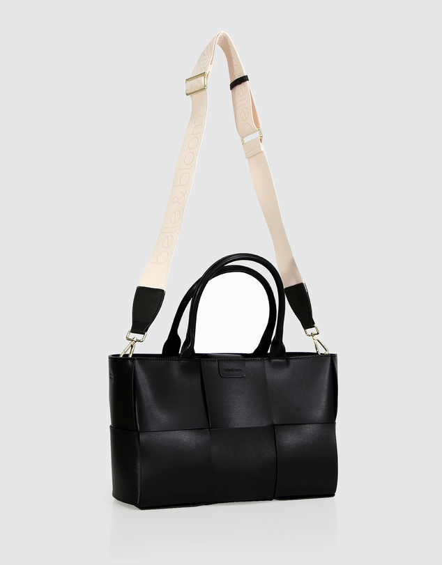 Belle & Bloom - Long Way Home Woven Tote - Black