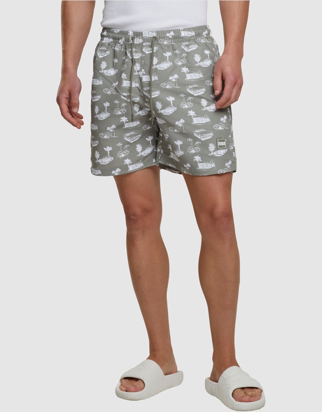 Urban Classics - Pattern Swim Shorts
