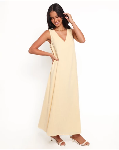 Petal & Pup - Lia Maxi Dress - Lemon