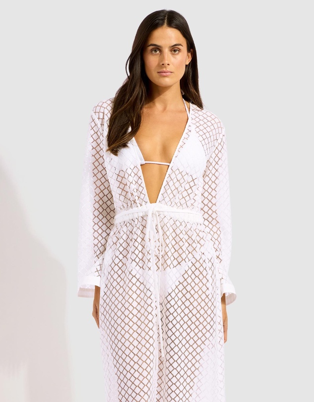 Seafolly - Gathered Lace Cover Up