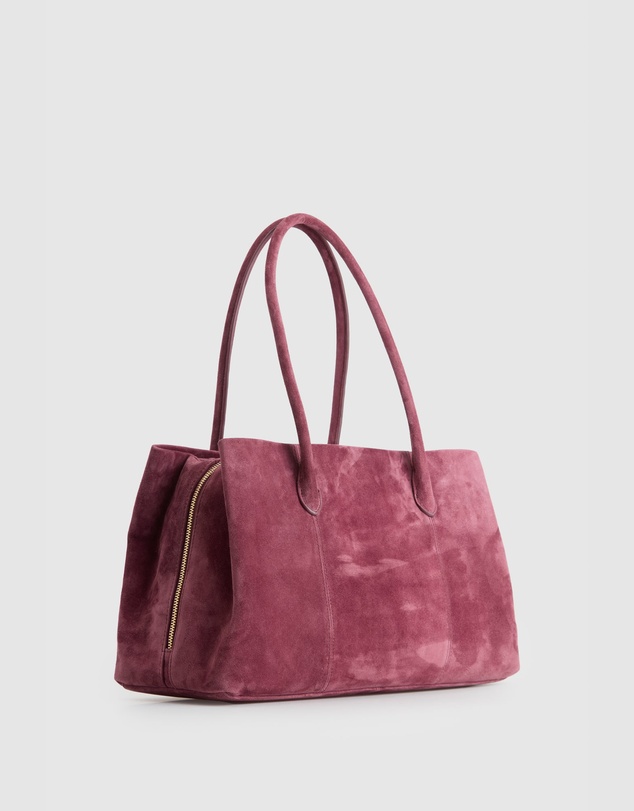 Evity - Noemie Leather Suede Tote Bag