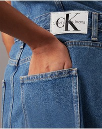 Calvin Klein Jeans - Strapless Denim Maxi Dress