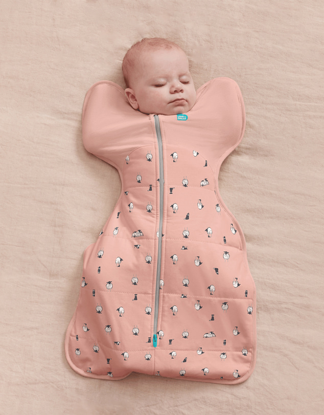 Love to Dream - Swaddle Up™ Original 2.5 TOG Quilted Organic Cotton & Merino Lamb's Best Friend Rose