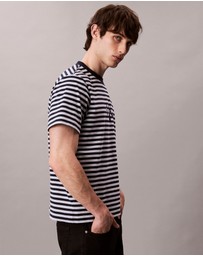 Calvin Klein Jeans - Monogram Logo Stripe Relaxed T-Shirt