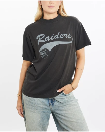 Vintage by The Real Deal - Pre Loved - Vintage 90s Raiders Baseball Tee