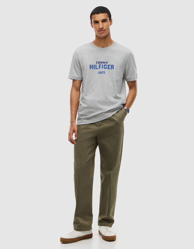 Tommy Hilfiger - Contrast Logo Crew Neck Jersey T-Shirt