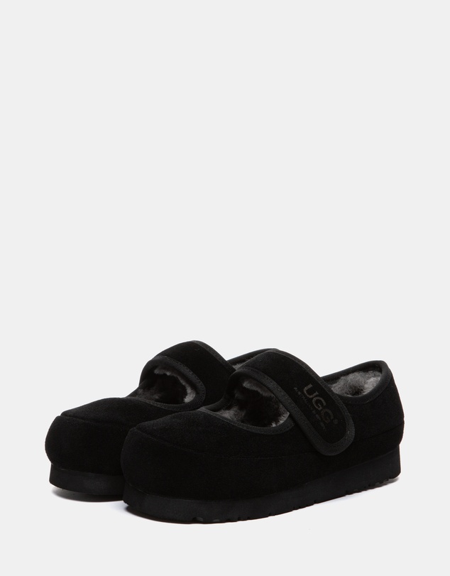 EVERAU - Australian Shepherd Ugg Millie Kids Cow Suede Upper Loafer Oxfords Flats