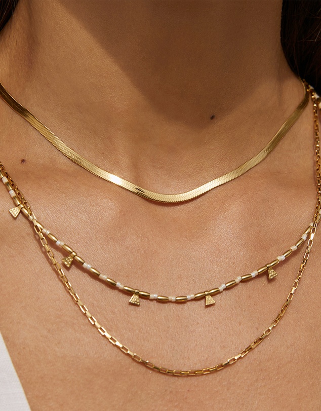 Arms Of Eve - Natalia Gold Necklace - Vanilla