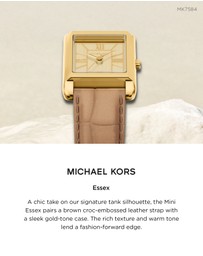 Michael Kors - Essex Brown Analogue Watch