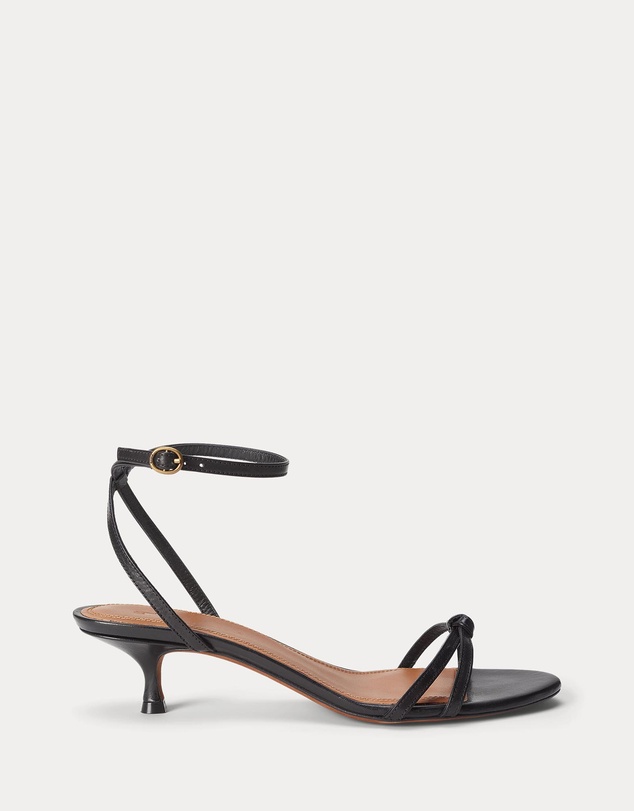 Polo Ralph Lauren - Leather Kitten-Heel Sandals - Women's