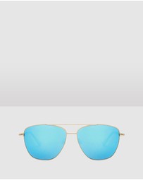 Hawkers Co - HAWKERS - Gold Clear Blue LAX Sunglasses for Men and Women UV400
