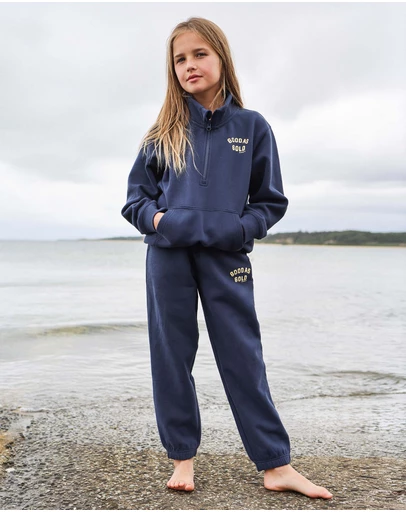 Skwosh - Good As Gold Kids Sweat Pant in Navy