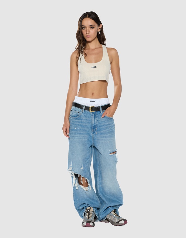 Ksubi - Sott Origin Crop Tank Cream