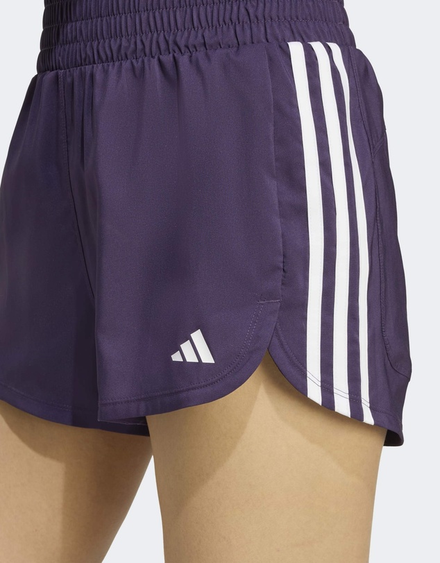 adidas Performance - Pacer Training 3-Stripes Woven High-Rise Shorts Womens
