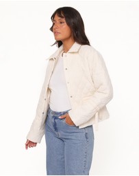 Petal & Pup - Caitlin Quilted Jacket - Cream