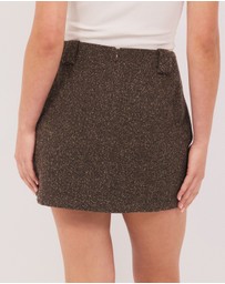 Calli - Henderson Wool Blend Mini Skirt