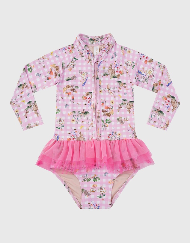 Aqua Blu Kids - Robin Long Sleeve One Piece - Babies