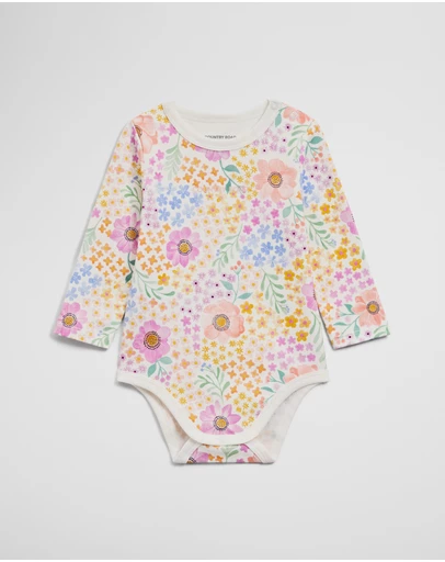 Country Road - Jersey Print Long Sleeve Bodysuit