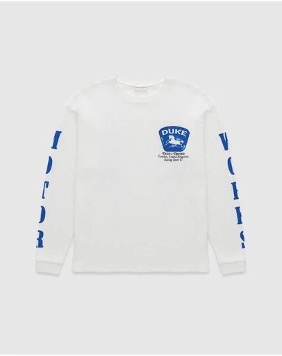 Duke + Dexter - DR Sponsors Vintage White Waffle Top