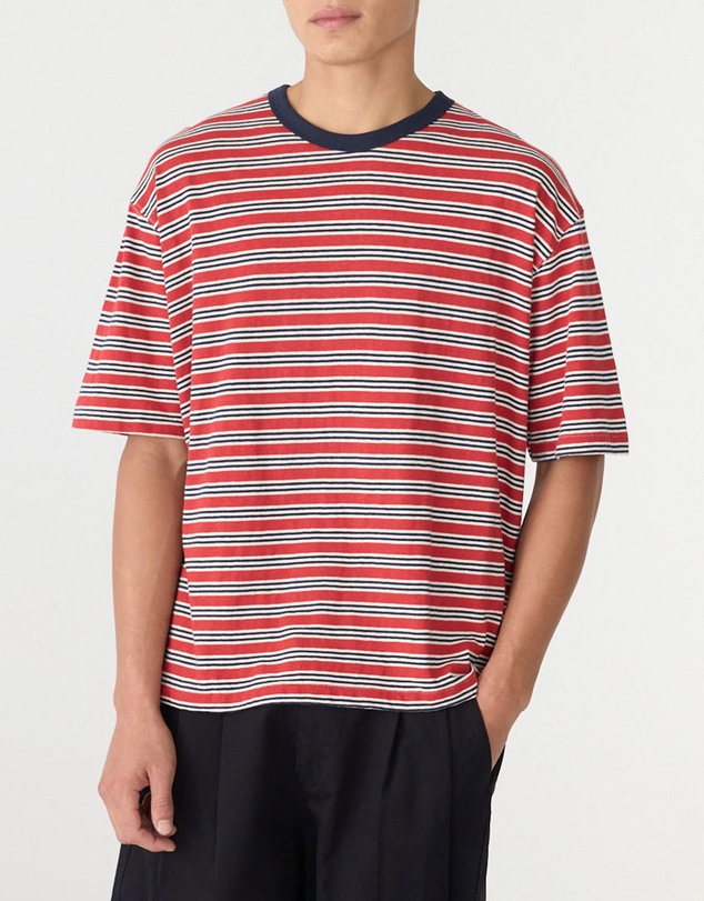 Bassike - Stripe Boxy T-Shirt