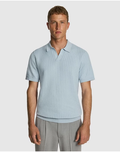 yd. - Salford Knitted Polo Shirt