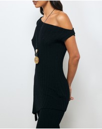 AERE - Ciela Textured Rib Knit Tunic