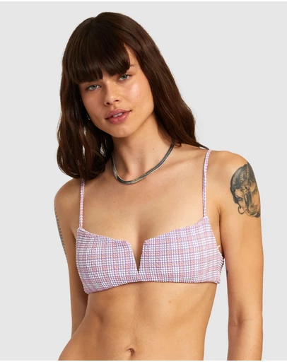 RVCA - Prepped Bralette Bikini Top For Women