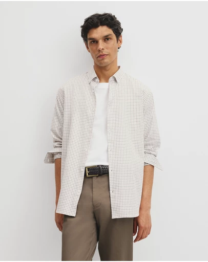 Country Road - Regular Fit Cotton Grid Shirt