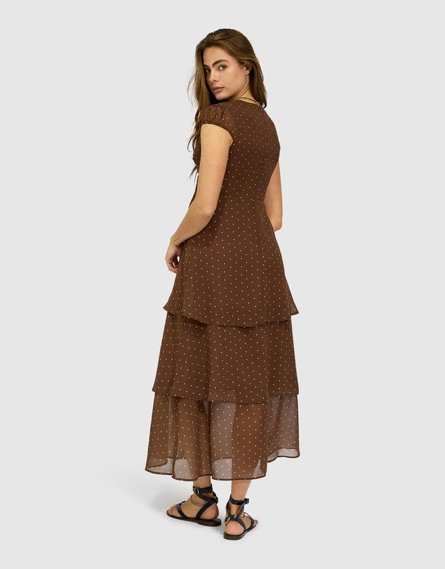 Belle & Bloom - Falling For You Tiered Frill Maxi Dress